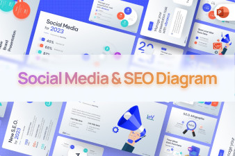 Social Media & SEO Diagram PowerPoint Template